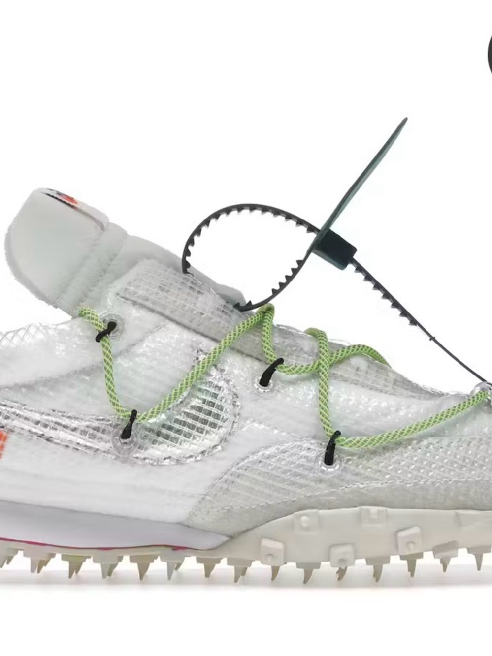 Nike Women’s White Sneaker with Lime Accents